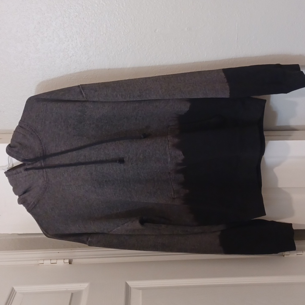 Forever 21 Def Leppard black and grey tie dye Hoodie sweater size men xs